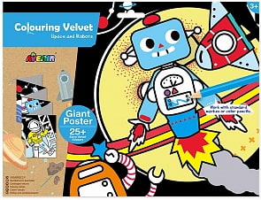 Бархатные раскраски - Космос и роботы (Avenir, CH191694)