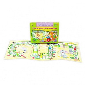 Игра настольная-ходилка - Учим буквы и цифры, малый формат (Рыжий Кот, ИН-6333)