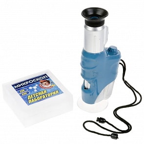 Ручной микроскоп 20х-60х Школа ученого (Играем вместе, ZY253059-R)