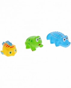 Набор резиновых зверьков для купания - Веселое купание, 3 предмета (ABtoys, PT-00331)