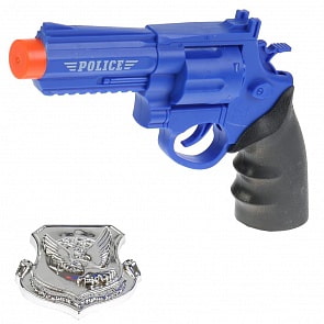 Набор - Полиция: пистолет озвученный, аксессуары (B1882581)
