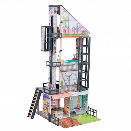 Интерактивный кукольный дом с мебелью - Бьянка, 26 элементов 