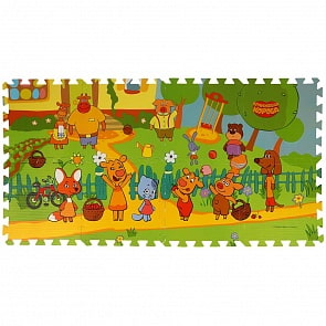 Коврик-пазл Оранжевая корова 8 сегментов (Играем вместе, FS-OC)