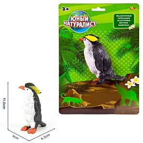 Юный натуралист. Животные - Пингвин, термопластичная резина (ABtoys, PT-01195)