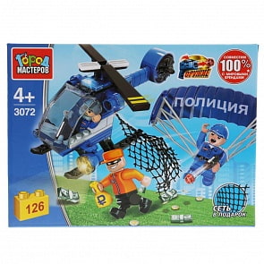 Конструктор Город Мастеров - Полицейский десант, с фигурками, 126 деталей (Город Мастеров, 3072-LL)