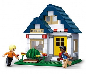 Конструктор - Город: дом с фигурками, 204 детали (Sluban, M38-B0569)