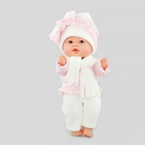 Кукла Бебетин в бело-розовом костюмчике, 21 см. (D'nenes Diseсo, 12495-d)