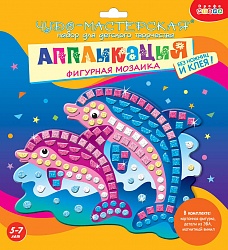 Мозаика фигурная Дельфины (Дрофа-Медиа, 3391) - миниатюра
