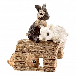 Кролики играют (Schleich, 13748) - миниатюра