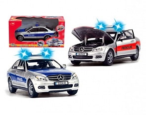 Служба спасения Mercedes Benz, фрикционный, световые эффекты (Simba, 3313621)