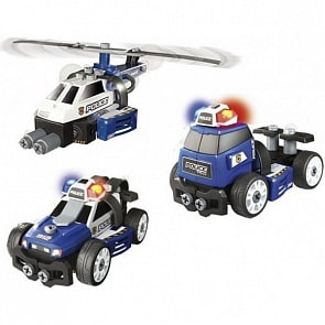 Конструктор 3 в 1 – Полиция, свет (Smoby, 500223)