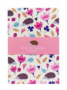 Планер - Ежик с цветочками, формат А5, белый (Михи Михи, MM07194)