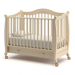 Кровать детская Гандылян К-2002-20 Моника, слоновая кость (Gandylyan, GAN-К 2002-20_слоновая кость)