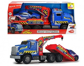 Эвакуатор с машинкой, свет и звук, 55 см (Dickie, 3749010)