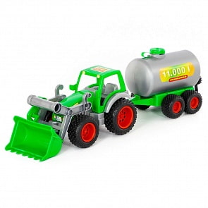 Фермер-техник, трактор-погрузчик с цистерной (Полесье, 37763) (ассортимент)