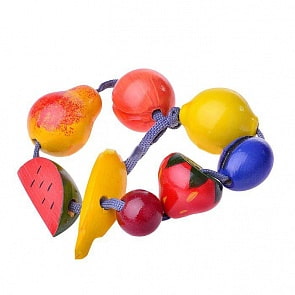 Деревянная игрушка – Бусы - Фрукты (Бэмби, Р-45/792)