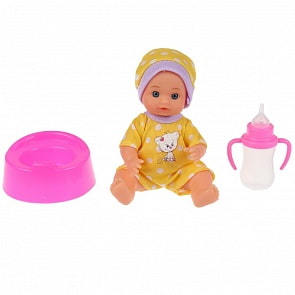 Функциональный пупс с аксессуарами – Катюша, 15 см, пьет, писает (Карапуз, Y14-DP-RU_19)