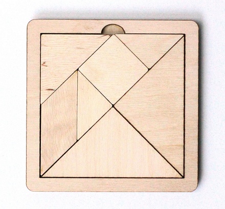 Игра головоломка деревянная – Танграм, малая 