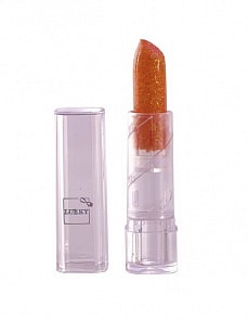 Помада с блёстками 3,4 г с ароматом клубники, цвет коралловый, блистер (Lukky, Т16763)