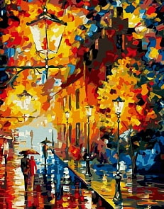 Раскраски по номерам. Картина - Огни в ночи, 40 х 50 см (Белоснежка, 868-AB)