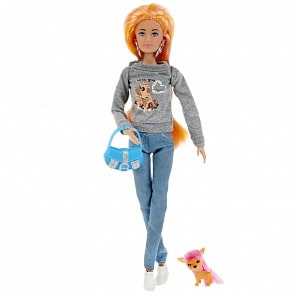 Кукла София с питомцем (Карапуз, 66522-S-BB)