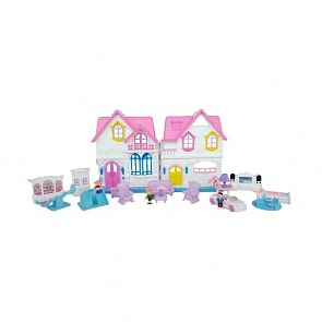 Дом для кукол – Sweety Home с мебелью, машиной и фигурками, свет, звук (1605Z704)
