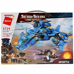 Конструктор с фигурками и аксессуарами - Звездолет, 406 деталей (Enlighten Brick, BRICK2714)