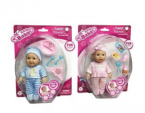 Пупс - Micro Baby, 15 см, в костюмчике, с аксессуарами (Junfa Toys, 2805A) (ассортимент)