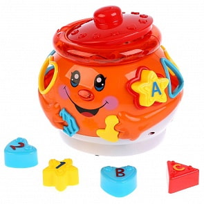 Горшочек музыкальный русифицированный с логической игрой и светом (1104413)