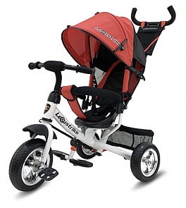 Велосипед 3-колесный Lexus trike, колеса Eva 10 и 8', регулируемая спинка, задний тормоз, бело-красный (Lexus Trike, 950-108EVA-WHITE+RED)