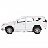 Машина металлическая Mitsubishi Pajero Sport 12 см, открываются двери, инерционная, цвет - белый  - миниатюра №2