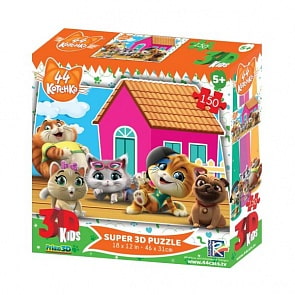 Пазл 3D из серии 44 котенка, сюжет 3, 150 деталей (Prime 3D, 10939-SBM) Пазл 3D из серии 44 котенка, сюжет 3, 150 деталей (Prime 3D, 10939-SBM)