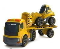 Тягач с платформой и бульдозер на инфракрасном управлении, свет, звук (Silverlit, 81118C)