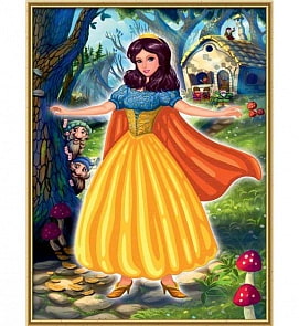 Раскраска по номерам - Белоснежка, 18 х 24 см (Schipper, 9150624)