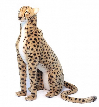 Мягкая игрушка - Гепард сидящий, ткань жаккард, 110 см 