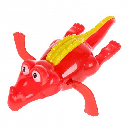 Заводная игрушка – Крокодил, разные цвета  