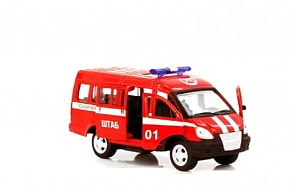 Инерционная металлическая пожарная машинка, размер 14,5 х 5,7 х 7 см. (Play Smart, Р41125)