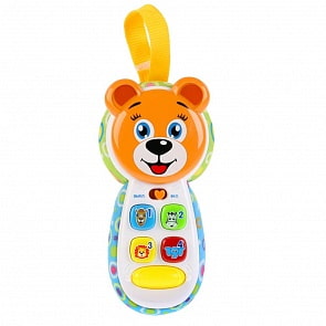 Обучающий телефон - Мишка, 4 песни на стихи С. Маршака, учим животных и цифры, 12 песен (Умка, 1801T026-R1)