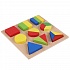 Игрушка деревянная вкладыши Геометрики, 19,5 х 19,5 см, разные цвета   - миниатюра №4