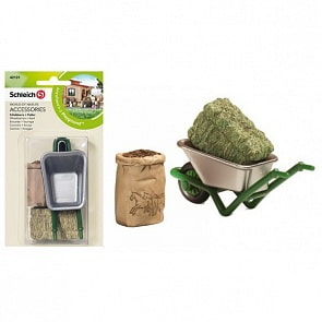 Игровой набор - Тачка + корм (Schleich, 42131)