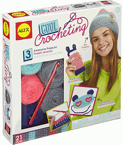 Набор для вязание крючком - Шапка, маска и чехол (Alex, 551020-3)