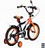 Двухколесный велосипед Lider shark, диаметр колес 16 дюймов, оранжевый/черный  - миниатюра №2