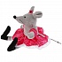 Мягкая игрушка – Мышка с бантиком и в платье, 15 см  - миниатюра №4