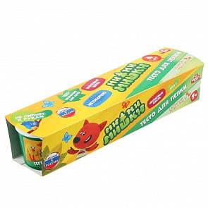 Тесто для лепки - Ми-ми-мишки, 4 цвета по 60 г, неон (MultiArt, 100PDNEON4-MIMI)