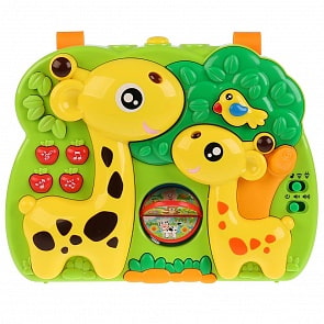 Музыкальный ночник – Жирафики. 14 колыбельных и любимых песен, сказка, звуки природы (Умка, 1512M051-R)