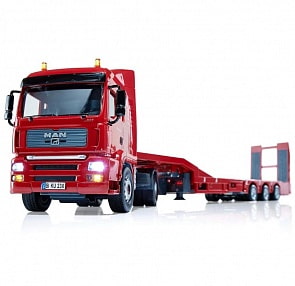 Тягач MAN с платформой, красный (Siku, 6721k)