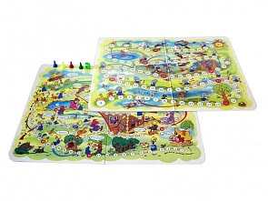 Настольная игра - Ходилки 2 в 1 серии Гуси-лебеди, Баба Яга (Десятое королевство, 00178)