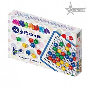 Мозаика 80 круглых фишек, d 20 мм (Нордпласт, Н-796)