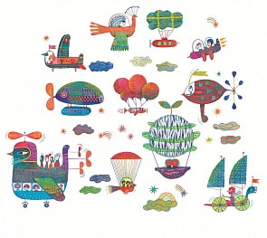 Наклейки на окна - Космос  (Djeco,  DD05053)