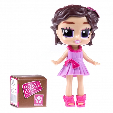 Мини кукла Boxy Girls - Lina, 8 см с аксессуарами в 1 коробочке 